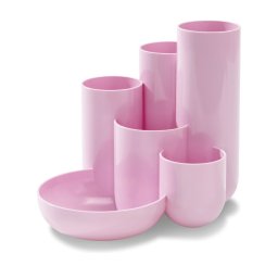 Accesorii birotica Suport pentru instrumente de scris HAN Campus, 5 compartimente - roz pastel