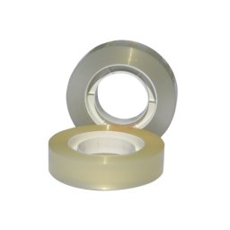 Accesorii birotica Banda adeziva 18mm x 33 m, 40 microni, ambalata individual, Optima - transparent