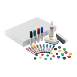 Accesorii birotica Kit accesorii NOBO Move&Meet, pt sist mobil, 14markere, 20magneti, 2bureti, spray de curatare 250ml