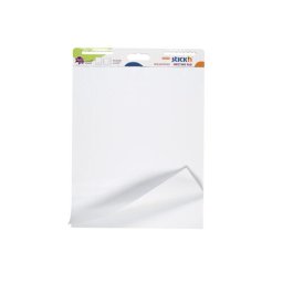Accesorii birotica Flipchart pad repozitionabil, 792 x 635mm, 30 coli/set, Stick"n - coli albe