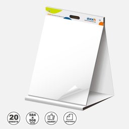 Accesorii birotica Flipchart pad autoadeziv extra-sticky, 584 x 508mm, 20 coli/set, Stick"n