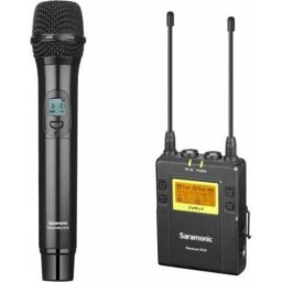 Microfon Set microfon wireless Saramonic UwMic9 Kit4Microfon HU9 Negru