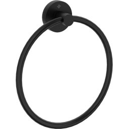 Suport pentru prosoape JASMIN, montaj pe perete, finisaj nero mat – Cod ADJ_N611