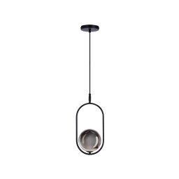 Lustră pe cablu CORDEL 1xG9/28W/230V negru/negru fumuriu