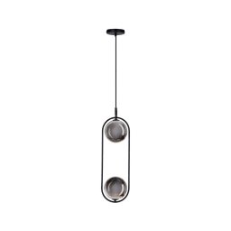 Lustră pe cablu CORDEL 1xG9/28W/230V negru/negru fumuriu
