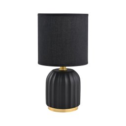 Lampă de masă Zuma Line HS8723-BL 1xE14/40W/230V negru/auriu