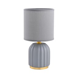 Lampă de masă Zuma Line HS8723-GR 1xE14/40W/230V gri/auriu