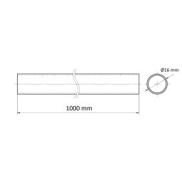 BARA BUCATARIE FI 16 L=1M CROM