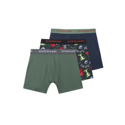 SCOTCH & SODA Lenjerie (Pack of 3) Stretch Boxer Brief SSSP25M153378 SC305 medium green