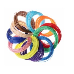 Set 20 Filamente PLA 5m Colorate pentru Creion 3D 1.75 mm Grosime