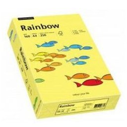 Carton color A4, 160g/mp, 250coli/top RAINBOW - light yellow 88042305