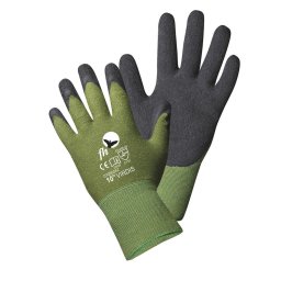 Manusi protectie Virdis, nylon/latex, standard EN420, EN388:2131 - marime 10 - verde cu negru