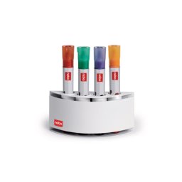 Accesorii birotica Suport pentru instrumente de scris NOBO, magnetic, rotunjit, pentru 4 markere, alb