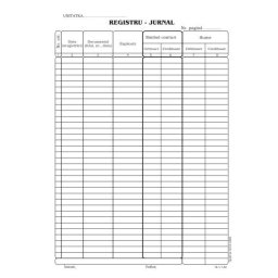 Accesorii birotica Registru jurnal , format A4, 100 coli/carnet