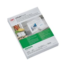 Folie de laminat Folie laminare GBC, la cald, protectie UV, A4, 150 mic, 100 buc/set