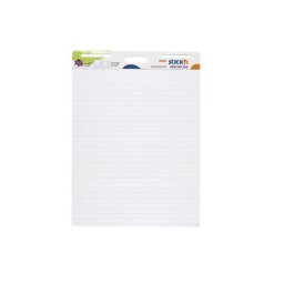 Accesorii birotica Flipchart pad repozitionabil, 792 x 635mm, 30 coli/set, Stick"n - coli albe liniate
