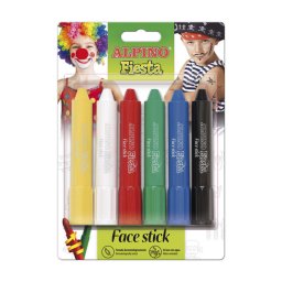 Articole pentru scoala Creioane pentru machiaj, 5gr., 6 buc/set, ALPINO Fiesta