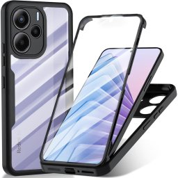 Husa Husa pentru Xiaomi Redmi Note 14 5G + Folie - Techsuit ColorVerse 360 Series - Black