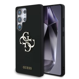 Husa Husa pentru Samsung Galaxy S25 Ultra - Guess Silicone 4G Big Metal Logo (GUHCS25LS4SMDK) - Black