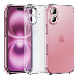 Husa Husa pentru iPhone 16 - Techsuit Shockproof Clear Silicone - Clear