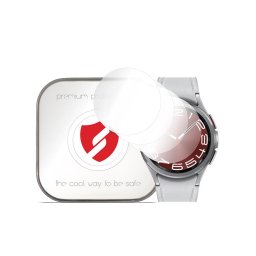 [Pachet 4x] regenerabila premium Smart Protection Classic - Folie protecție ceas din Sticlă securizată - compatibil cu Samsung Galaxy Watch6 Classic 43mm - Set multiple bucăți - culoare Transparent