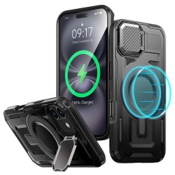 Husa Husa pentru iPhone 16 - Techsuit CamVault MagSafe - Black