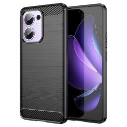 Husa Husa pentru Oppo Reno13 F 4G / Reno13 F 5G - Techsuit Carbon Silicone - Black