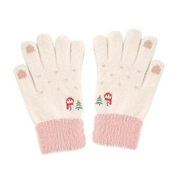 Sepci, caciuli si manusi Manusi Dama, 21cm - Techsuit (ST0011) - White