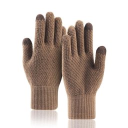 Sepci, caciuli si manusi Manusi Barbati, 22cm - Techsuit (ST0013) - Coffee