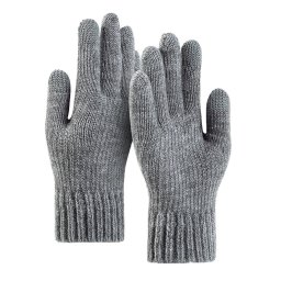 Sepci, caciuli si manusi Manusi Unisex, 22cm - Techsuit (ST0012) - Light Grey