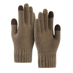 Sepci, caciuli si manusi Manusi Unisex, 22cm - Techsuit (ST0012) - Coffee