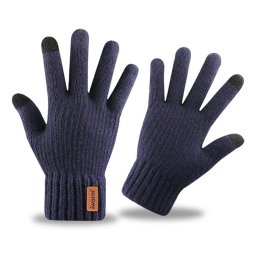 Sepci, caciuli si manusi Manusi Barbati, 22cm - Iwarm (ST0016) - Navy Blue
