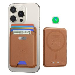 Portofel telefon ESR cu functie stand birou, model Caramel Brown 2K64402