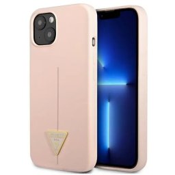 Husa Guess GUHCP13SSLTGP iPhone 13 mini 5.4" pink/pink hardcase Silicone Triangle
