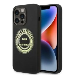 Husa Karl Lagerfeld Silicone RSG case for iPhone 14 Pro - black