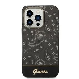 Husa Guess Bandana Paisley iPhone 14 Pro 6.1" Case - Black