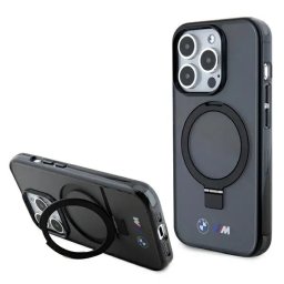 Husa BMW Ring Stand M Collection MagSafe Case for iPhone 15 Pro - Black