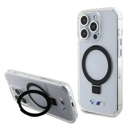 Husa BMW Ring Stand M Collection MagSafe Case for iPhone 15 Pro - Clear