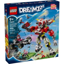 LEGO® DREAMZzz 71497 - Robotul tigru al lui Cooper si masina hot rod a lui Zero