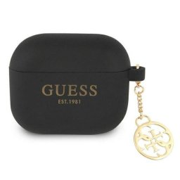 Husă Guess 3 Silicone 4G Charms pentru AirPods – Negru