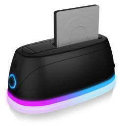 Docking Station, Icy Box, SATA HDD/SSD 2.5"/3.5", USB 3.0, Negru/Argintiu