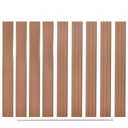 Placi de schimb pentru gard, 9 buc., maro, 170 cm, WPC GartenMobel Dekor