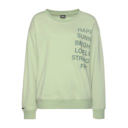 BUFFALO Bluză de molton verde deschis / verde închis