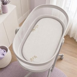 Saltea DualNest 80x43x8 Cm in 3 straturi Pentru Cos/landou Bebe, Husa Jacquard Deluxe - ASC6420504083684