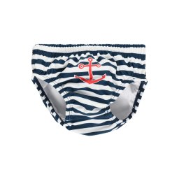 PLAYSHOES Slipi bleumarin / roșu deschis / alb