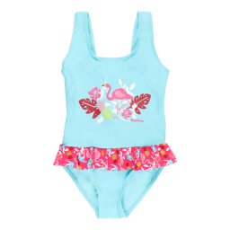 PLAYSHOES Costum de baie întreg turcoaz / verde limetă / roz / roz pitaya / alb