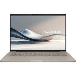 Notebook ZenBook A14 OLED UX3407RA-QD043X Snapdragon X Elite X1E-78-100 14 inch RAM 16 GB SSD 1 TB Qualcomm Adreno Windows 11 Pro Zabriskie Beige