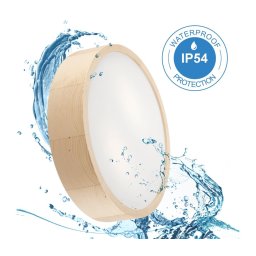 Plafonieră baie NATURAL 3xE27/15W/230V IP54 pin Ø 37 cm