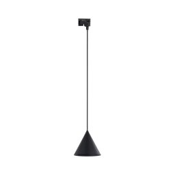 Lustră pe cablu pentru sistem de șină CONO 1xE27/15W/230V negru