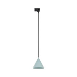 Lustră pe cablu pentru sistem de șină CONO 1xE27/15W/230V negru/verde-mentă